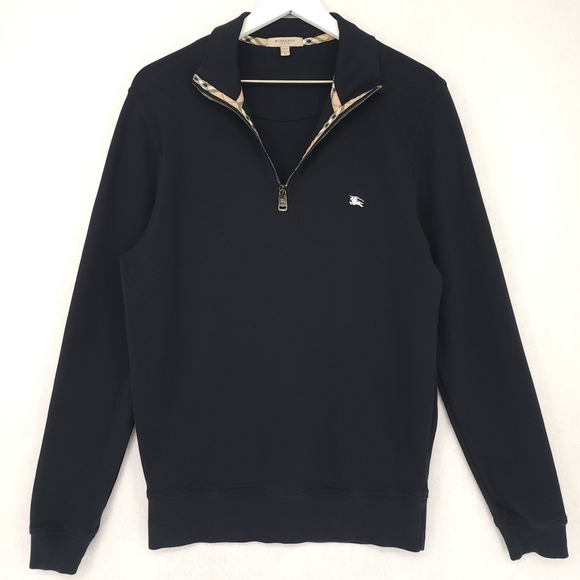 Burberry Other - Burberry London Vintage Check Mock Neck Half Zip Sweatshirt